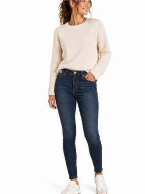 Madewell Women's Size 25 9” High Rise Dark Rise Skinny Denim Blue Jeans